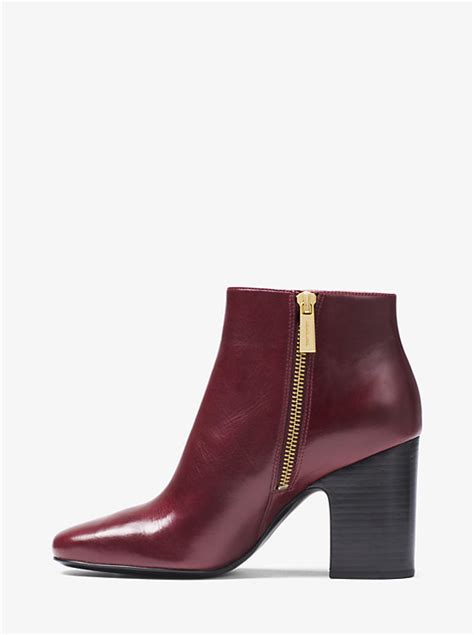 MICHAEL Michael Kors Women's Elaine Leather Booties Shoes